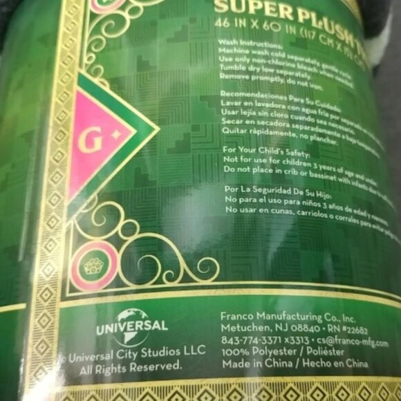 Wicked Blanket Witches Silhouette Print Throw Blanket Wicked Movie Throw Blanket - Picture 9 of 11